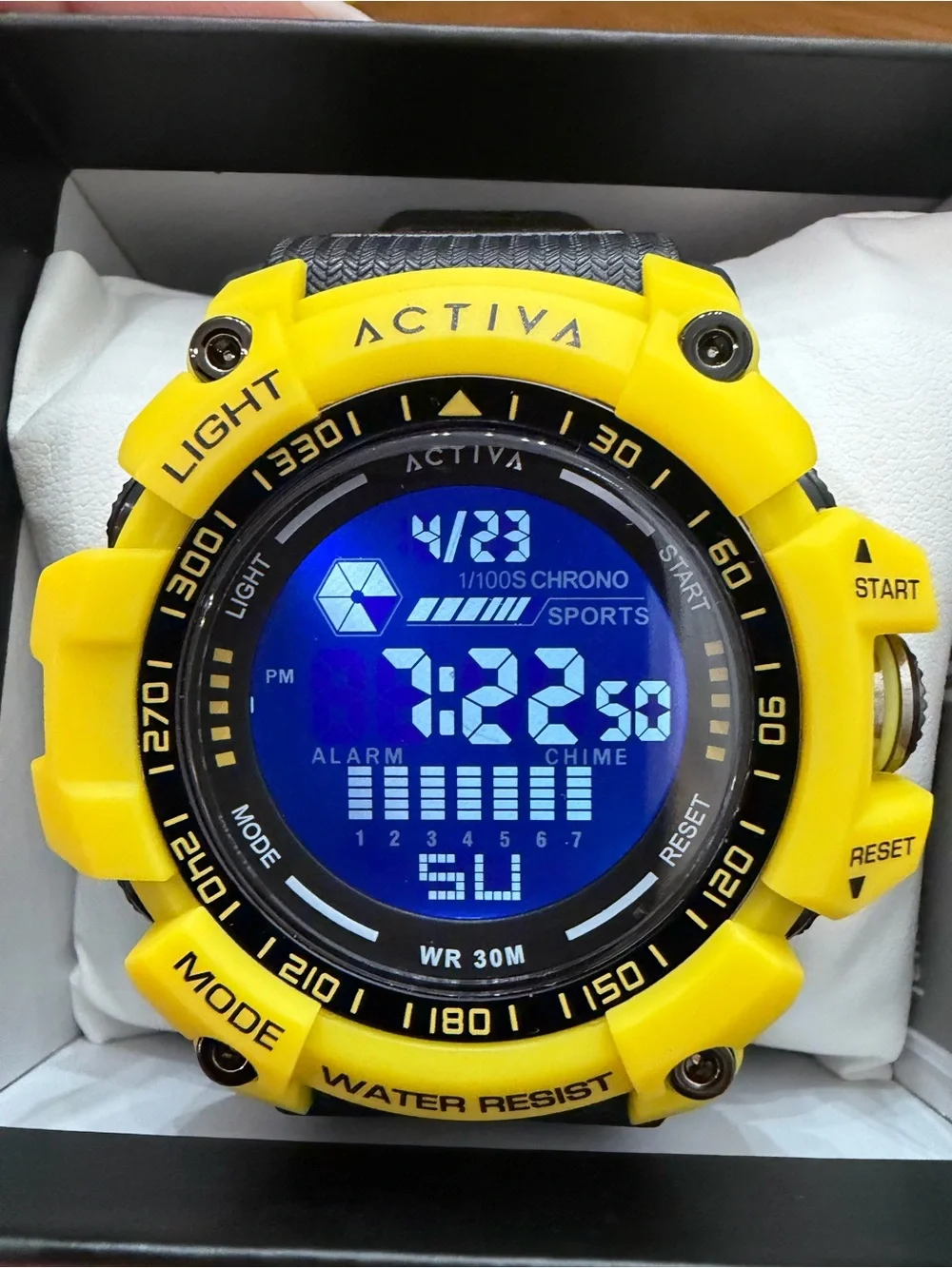 Invicta Activa Yellow and Black Digital Sports Watch - Water Resistant